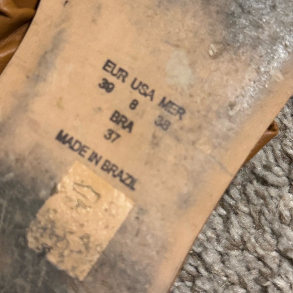 Bruno Menegatti  Brown Ruffled Leather Sandals - Picture 9 of 9